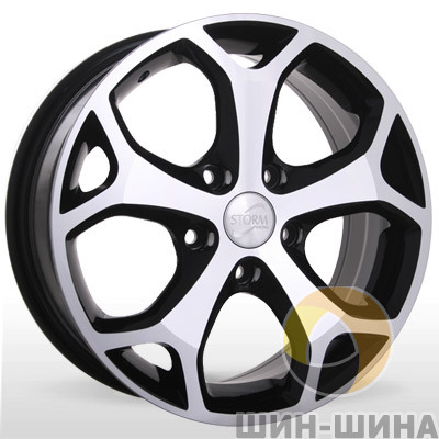 Диски BK 386 BP (Black Polished) Storm
